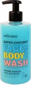 Cafe Mimi Żel do mycia twarzy i ciała Super Kokos  450 ml 1
