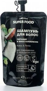 Cafe Mimi Szampon do włosów Odżywianie i regeneracja Kokos i Lotos 100 ml 1