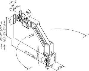 Neomounts Uchwyt biurkowy na monitor 10" - 30" (FPMA-D600) 4