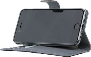 Surazo Etui na telefon Surazo ze skóry naturalnej Wallet case - Nubuk Szary i Czarny (51408-301) - 51408-301 4