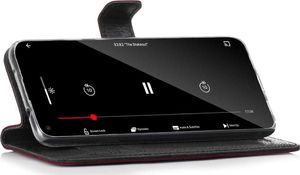 Surazo Etui na telefon Surazo ze skóry naturalnej Wallet case - Nubuk Czerwony (51944-222) - 51944-222 4