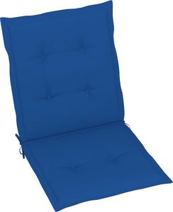 vidaXL Poduszki na krzesła ogrodowe, 4 szt. kobaltowe 100x50x4 cm (314144) 1