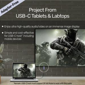 Adapter USB Unitek USB-C - DisplayPort Czarny  (V1409A) 4