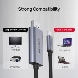Adapter USB Unitek USB-C - DisplayPort Czarny  (V1409A) 5