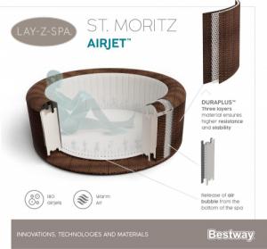 Jacuzzi ogrodowe Bestway Lay-Z-Spa St. Moritz 216 cm x 71 cm (60023) 11