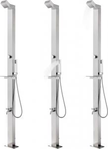 vidaXL Prysznic ogrodowy 220cm stal nierdzewna 2