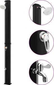 vidaXL Prysznic ogrodowy solarny z końcówką prysznicową i kranem 35 l (92941) 2