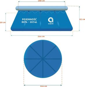 Avenli Basen rozporowy 244cm 14w1 10