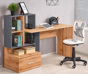 Biurko Elior Olwen Szare 149 cm x 50 cm 2