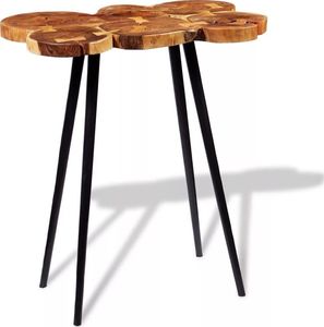 Elior Okrągły stolik plastry drewna Matel 3X 1