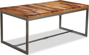 Elior Industrialny stół z litego drewna sheesham Varel 1