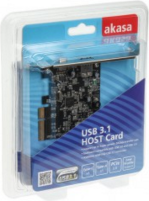 Kontroler Akasa PCIe 3.0 x4 - 1x USB 3.2 Gen 2 + 1x USB-C 3.2 Gen 2 (AK-PCCU3-05) 1