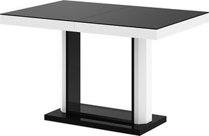 Elior Rozkładany stół wysoki połysk czarno biały - Muldi 2X 1