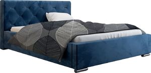 Elior Małżeńskie łóżko ze schowkiem 200x200 Abello 3X - 48 kolorów + materac piankowy Contrix Superb 1