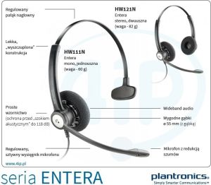 Słuchawki Plantronics Entera HW121N  (79181-13) 2
