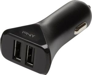 Ładowarka PNY 2x USB-A 3.4 A  (P-P-DC-2UF-K01-RB) 1