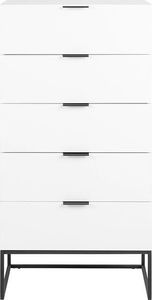 Elior Biała komoda z szufladami do salonu - Pikon 4X 2