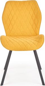 Elior Tapicerowane krzesło Monaco - musztardowe 2
