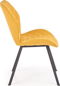 Elior Tapicerowane krzesło Monaco - musztardowe 4
