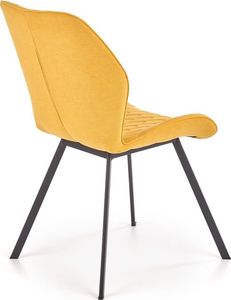 Elior Tapicerowane krzesło Monaco - musztardowe 5