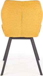 Elior Tapicerowane krzesło Monaco - musztardowe 6