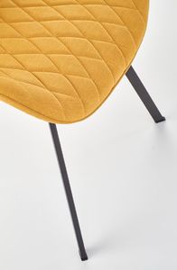Elior Tapicerowane krzesło Monaco - musztardowe 9