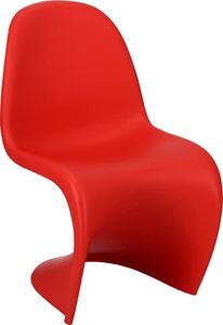 Elior Designerskie krzesło czerwone - Dizzel 1