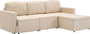 Elior Rozkładana sofa modułowa ciemnokremowa - Lanpara 4Q 1