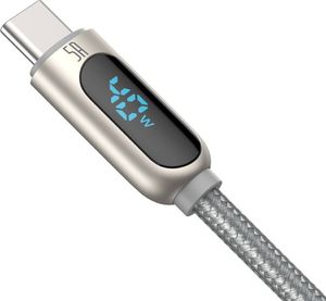 Kabel USB Baseus USB-A - USB-C 1 m Srebrny (CATSK-0S) 2