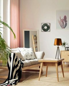 Lampa stołowa Lumes Złota lampka nocna z abażurem - EX925-Bergec 2