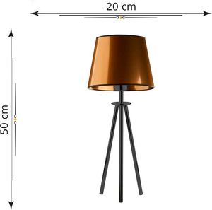 Lampa stołowa Lumes Miedziana lampka nocna trójnóg - EX925-Bergec 5