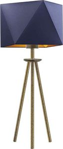 Lampa stołowa Lumes Designerska lampka nocna na złotym stelażu - EX937-Soveta - 5 kolorów Granatowy 1