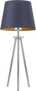 Lampa stołowa Lumes Lampa ze stożkowym abażurem na srebrnym stelażu - EX921-Bergel - 5 kolorów Ciemny Popiel 1
