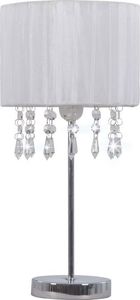 Lampa stołowa Lumes Biała lampka stołowa w stylu glamour - EX817-Alesa 1