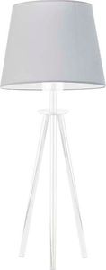 Lampa stołowa Lumes Lampka nocna z abażurem na białym stelażu - EX913-Berges - 18 kolorów Biały 1