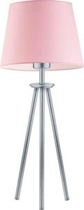 Lampa stołowa Lumes Lampka do sypialni na srebrnym stelażu - EX915-Berges - 18 kolorów Ecru 1