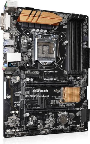 Płyta główna ASRock B150 Pro4/D3, B150, DDR3, SATA3, USB 3.0, ATX (90-MXGYC0-A0UAYZ) 3
