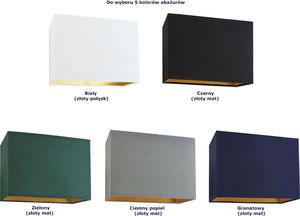 Lampa stołowa Lumes Mała lampka z abażurem na czarnym stelażu - EX945-Amalfes - 5 kolorów Granatowy 2