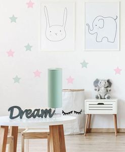 Lampa stołowa Lumes Designerska lampka nocna na złotym stelażu - EX955-Sydnet - 18 kolorów Niebieski 5