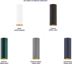 Lampa stołowa Lumes Lampa stołowa walec na złotym stelażu - EX961-Sydnel - 5 kolorów Granatowy 2