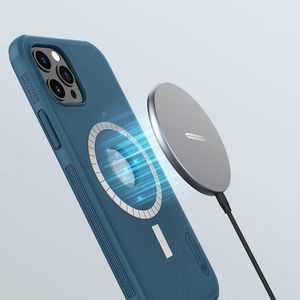 Nillkin Etui Nillkin Frosted Mag do Apple iPhone 12/12 Pro (Niebieskie) uniwersalny 12