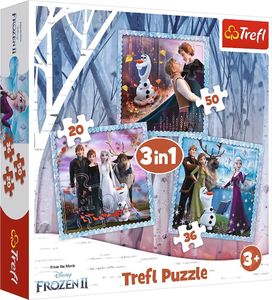 Trefl Puzzle 3w1 Magiczna opowieść Kraina Lodu II 34853 1