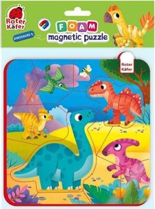 Roter Kafer Piankowe puzzle z magnesem "Dinozaury" RK5010-07 1