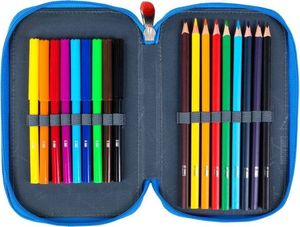 Piórnik MAJEWSKI Piórnik podwójny z wyposażeniem PC-04 Klocki 4