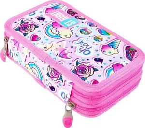 Piórnik MAJEWSKI Piórnik podwójny z wyposażeniem PC-04 Słodki róż 3