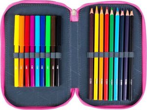 Piórnik MAJEWSKI Piórnik podwójny z wyposażeniem PC-04 Słodki róż 4