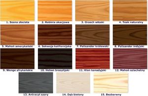 Elior Drewniana kwadratowa donica ogrodowa 15 kolorów - Mundo 2X wzór, kolor: 2 4