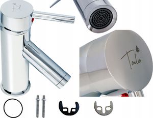 Bateria umywalkowa Toule stojąca chrom (kralaz_17_chr_7741) 6