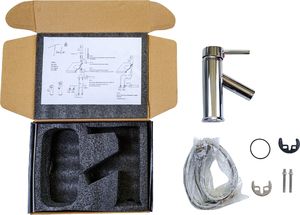 Bateria umywalkowa Toule stojąca chrom (kralaz_24_chr_7741a) 7