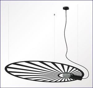Lampa wisząca Lumes Czarna modernistyczna lampa wisząca - EX596-Lehdes 3